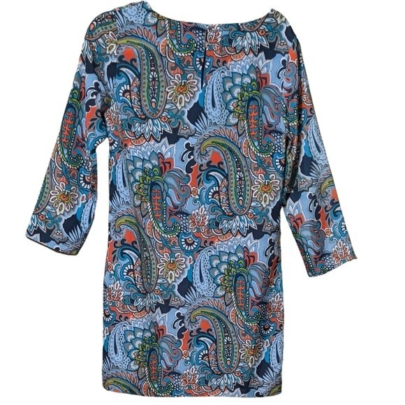 J. Crew Factory Paisley print shift dress size 4 - Picture 2 of 5